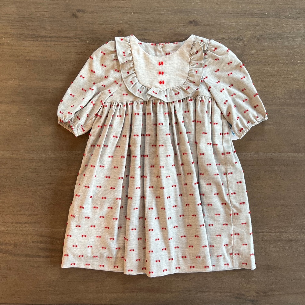 New Girls Luli & Me Grey and Red Christmas Holiday Dress